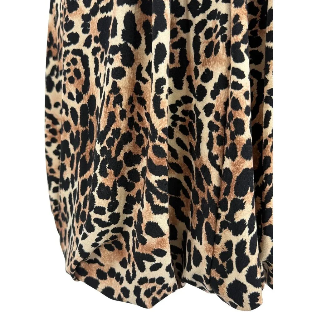 Vintage NWT Candies Leopard Halter Mini Dress S| Y2K Bimbocore McBling Fairycore - Picture 11 of 16
